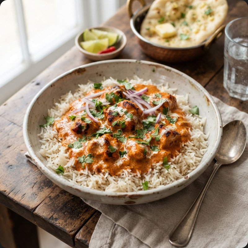 Butter Chicken with Quick Rice