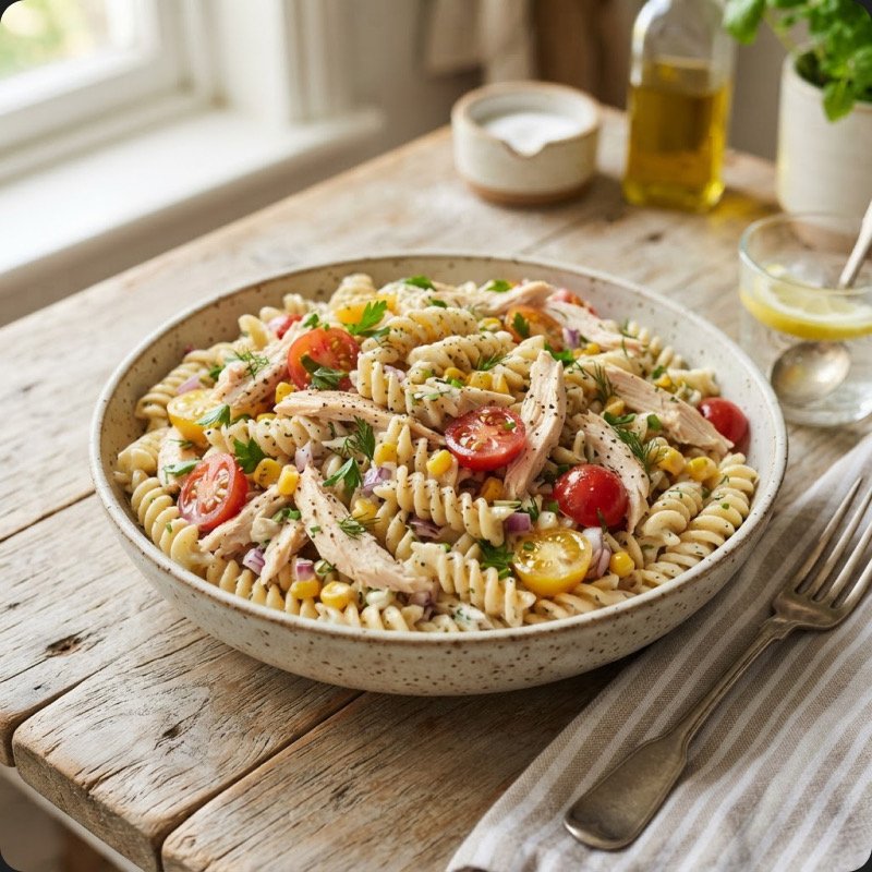 Creamy Chicken Pasta Salad